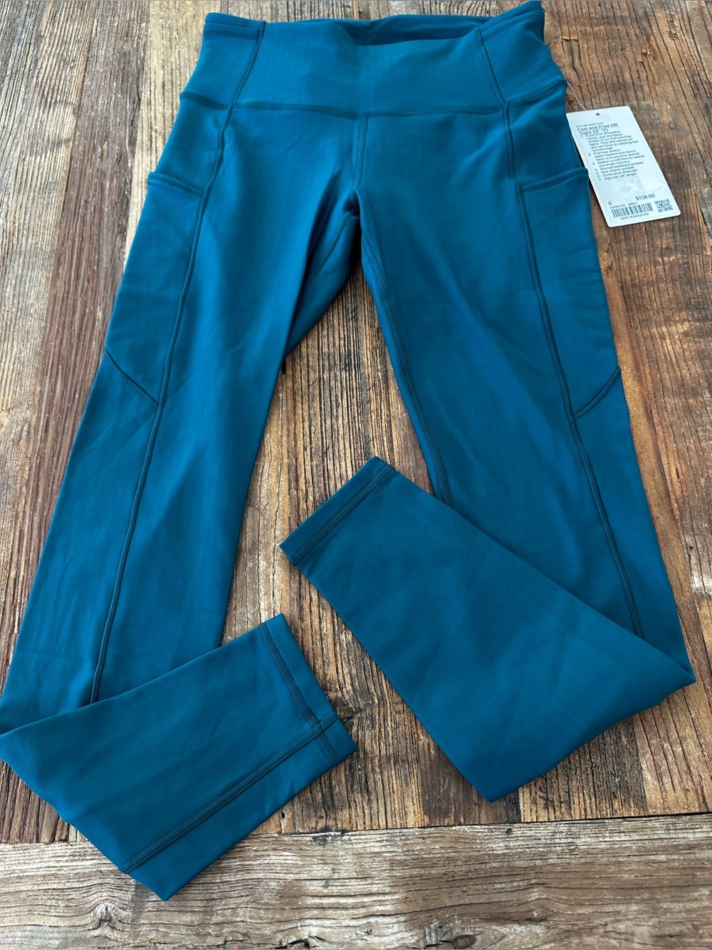lululemon athletica Teal Fast and Free HR Tights 28"